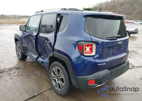 2016 Jeep Renegade Limited from USA, damaged, VIN ZACCJBDT0GPD07117